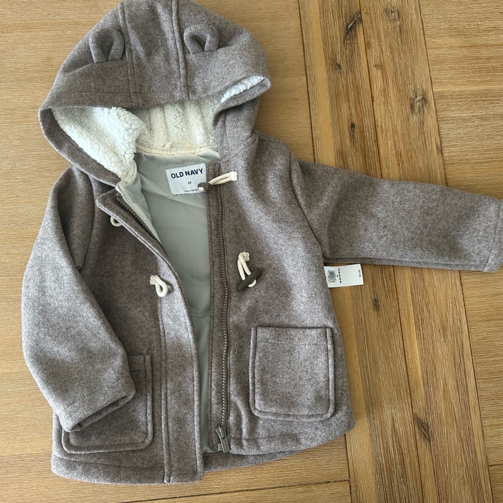 Old Navy Brown Kids Coat with Ear Detail